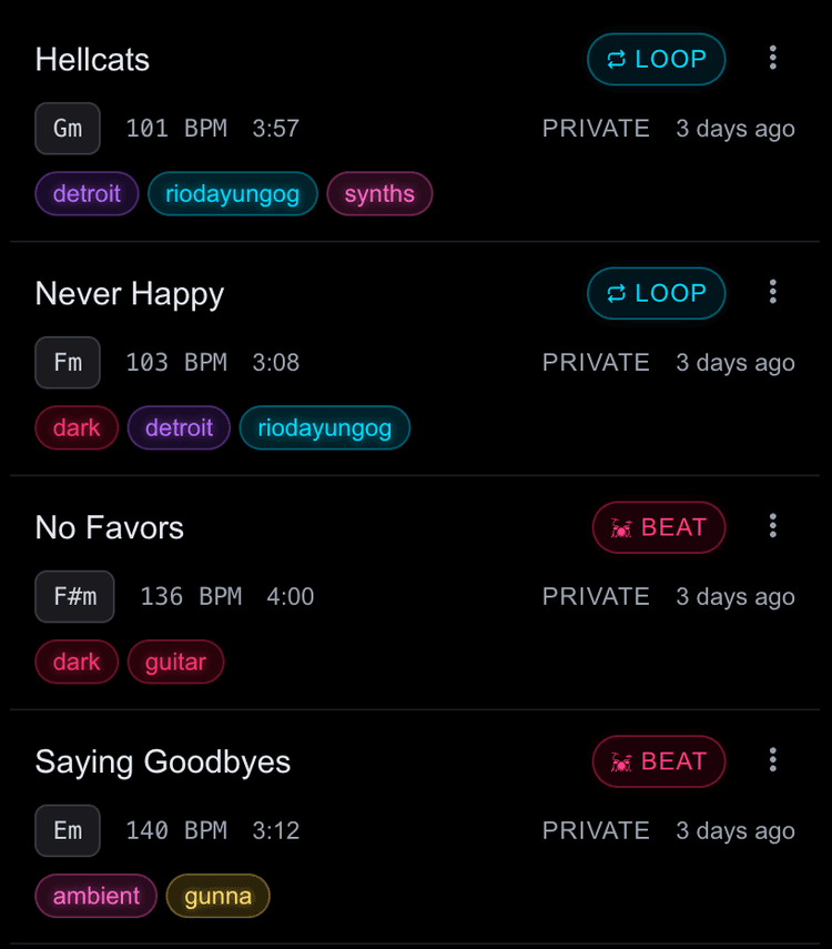 Upload and organize your music files